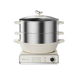Bear split-type electric wok household multi-functional electric frying and steaming pot dormitory high-power electric cooking pot electric hot pot