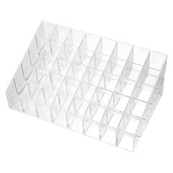 Transparent lipstick box shelf storage box multi-grid lip glaze rack home desktop cosmetics storage box display rack