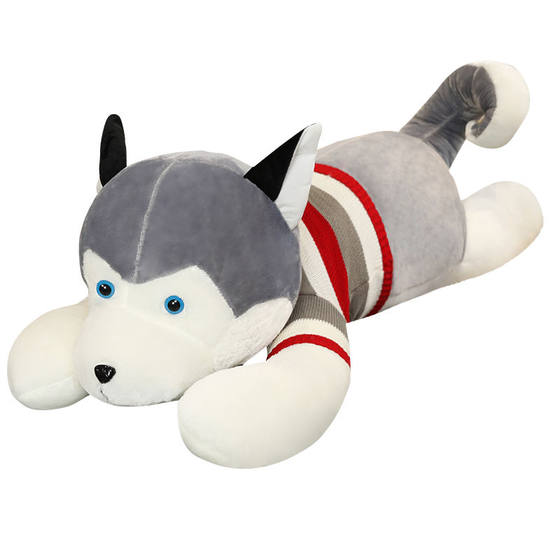 Plush toy dog lying dog pillow cloth doll bed on the bed, doll doll birthday gift, girls and children toys
Plush toy dog lying dog pillow cloth doll bed on the bed, doll doll birthday gift, girls and children toys