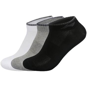 Li Ning ຖົງຕີນຜູ້ຊາຍແລະແມ່ຍິງ breathable breathable socks ແລ່ນ socks ກິລາສະດວກສະບາຍ socks ມືອາຊີບຖົງຕີນຫົກຄູ່ຂອງຖົງຕີນສັ້ນ