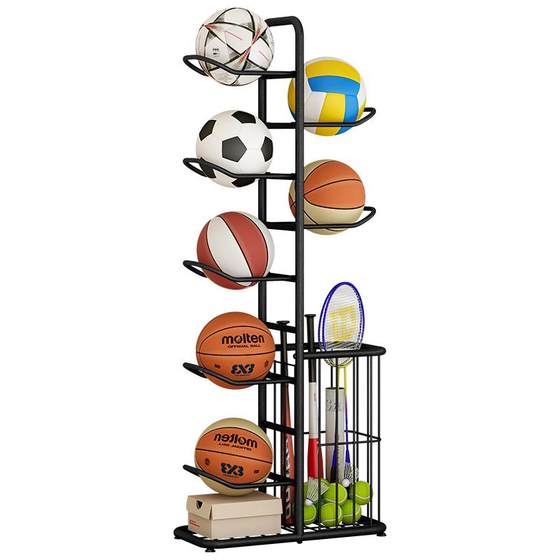 Basketball storage rack home placed ball frame football toy sports sports fitness equipment ball standing rack Basketball storage rack home placed ball frame football toy sports sports fitness equipment ball standing rack