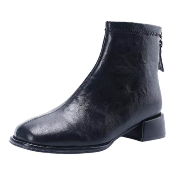 Spider King Square-toe Low Heel Fashion Boots Authentic Spring Fleece Warm Martin Boots Soft Sole Rear Zipper French Boots
Spider King Square-toe Low Heel Fashion Boots Authentic Spring Fleece Warm Martin Boots Soft Sole Rear Zipper French Boots