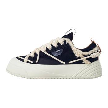 Ju Jingyi ແບບດຽວກັນຂອງ ON MAX ເກີບຜ້າໃບເຄື່ອງບິນເຈ້ຍສີດໍາ retro ຄົນອັບເດດ: ຍີ່ຫໍ້ແຫ່ງຊາດຂອງຜູ້ຊາຍແລະແມ່ຍິງ sneakers ຫນາ soled ເພີ່ມຄວາມສູງສໍາລັບຄູ່ຜົວເມຍ