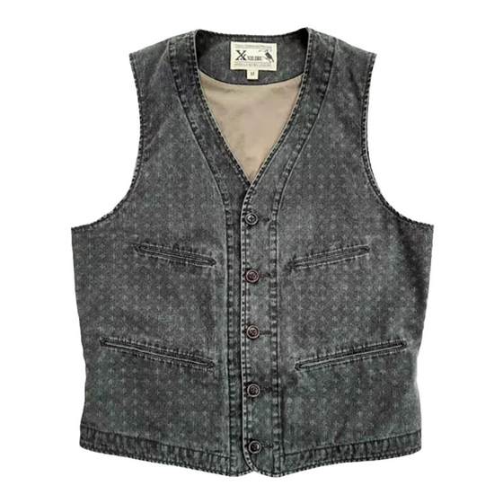 Xilibu Cotton Water Wash Scratched Jacquard Vest American Retro Amikaki Casual New Product Non RRL Xilibu Cotton Water Wash Scratched Jacquard Vest American Retro Amikaki Casual New Product Non RRL