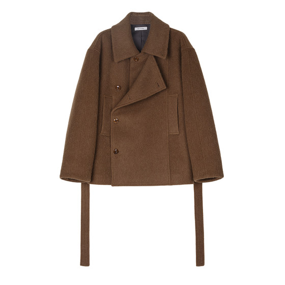 MRS Studios wool LM style design loose double-breasted long/short coat jacket
MRS Studios wool LM style design loose double-breasted long/short coat jacket