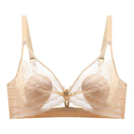 Women's underwear with large breasts and small breasts gathered together with rabbit ears with thin lace sexy markless back bra
Women's underwear with large breasts and small breasts gathered together with rabbit ears with thin lace sexy markless back bra
