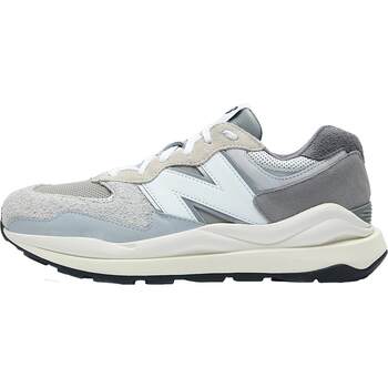 New Balance NB ຂອງແທ້ຈິງຂອງຜູ້ຊາຍແລະແມ່ຍິງຂອງຄູ່ຮັກກິລາ retro ສີຟ້າສີຂີ້ເຖົ່າແລະເກີບບາດເຈັບແລະ M5740TA