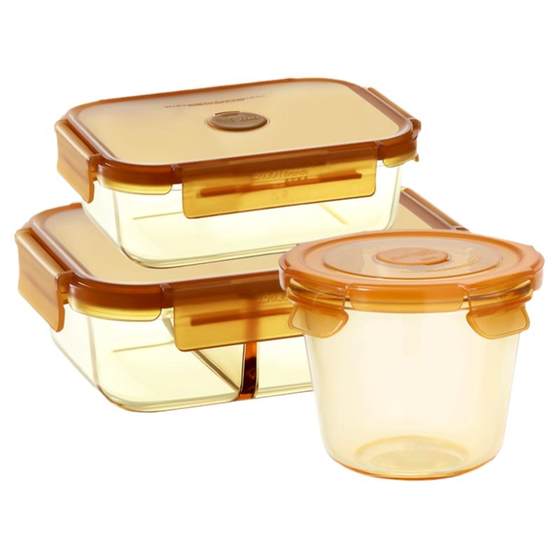 Corning Amber glass lunch box microwave oven heating special office workers bring a meal lunch box fresh box refrigerator storage box
Corning Amber glass lunch box microwave oven heating special office workers bring a meal lunch box fresh box refrigerator storage box