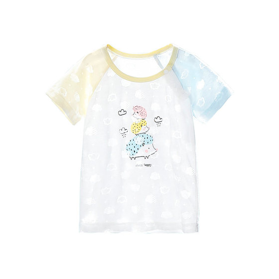 Baby short-sleeved T-shirt summer thin boy top half-sleeved T-shirt new girls' clothing baby summer white
Baby short-sleeved T-shirt summer thin boy top half-sleeved T-shirt new girls' clothing baby summer white