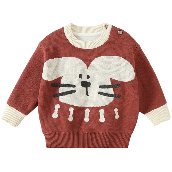 Baby sweater, autumn and winter boys warm tops for girls plus velvet thickened winter clothes Chinese style winter clothes children's knitted sweater
Baby sweater, autumn and winter boys warm tops for girls plus velvet thickened winter clothes Chinese style winter clothes children's knitted sweater