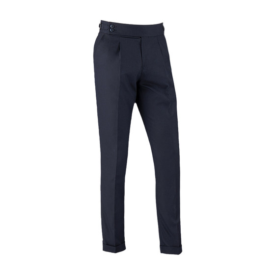 Tangji men's clothing Italian Paris button men's pants bird's eye pattern retro navy blue Naples trousers guerilla pants
Tangji men's clothing Italian Paris button men's pants bird's eye pattern retro navy blue Naples trousers guerilla pants
