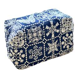 Original heavy industry embroidery three-dimensional tissue box paper box storage cover home embroidered fabric car tissue bag soft packaging