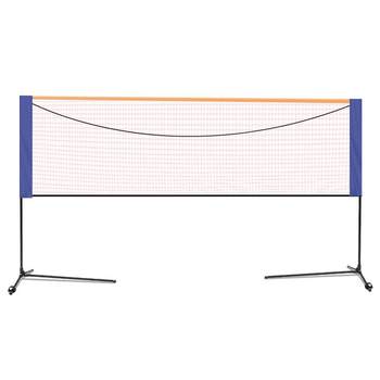 Badminton net rack portable foldable mobile simple indoor home standard blocking post rack ນອກສະຖານທີ່