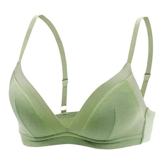 Zhiqu Summer French underwear Women's glossy, markless thin bra without steel rings for girls' small breasts gathered bra
Zhiqu Summer French underwear Women's glossy, markless thin bra without steel rings for girls' small breasts gathered bra