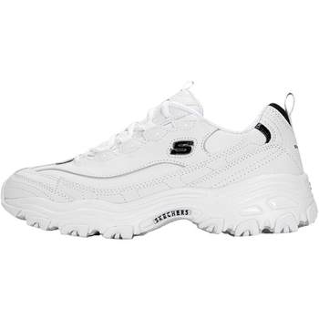 Skechers flagship store men's shoes 2024 summer thick-soled breathable dad shoes casual white sneakers panda shoes