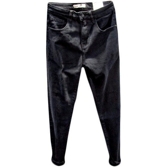 Sangu Kapok Spring and Autumn Patch Ripped Jeans Men's Slim Feet Pure Black Casual Pants Men's Trendy Brand
Sangu Kapok Spring and Autumn Patch Ripped Jeans Men's Slim Feet Pure Black Casual Pants Men's Trendy Brand