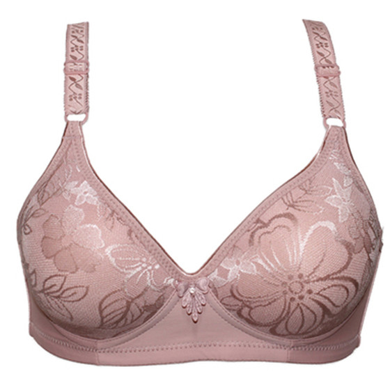 Middle aged women's mother's underwear is breathable without steel rings, adjustable gathering bra, thin model cup, sexy small bra Middle aged women's mother's underwear is breathable without steel rings, adjustable gathering bra, thin model cup, sexy small bra