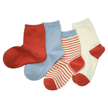 Zimo Yipin ຝ້າຍຝ້າຍບໍລິສຸດດູໃບໄມ້ລົ່ນແລະລະດູຫນາວ socks ກາງ-calf ຂອງແມ່ຍິງ socks ຫນາ sweat-absorbent deodorant ຖົງຕີນທີ່ບໍ່ມີກະດູກ striped ກ່ອງຂອງຂວັນປີສັດ