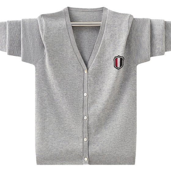 Boys sweater cardigan spring and autumn style 2024 new children's pure cotton sweater medium and large boy zipper jacket trend
Boys sweater cardigan spring and autumn style 2024 new children's pure cotton sweater medium and large boy zipper jacket trend