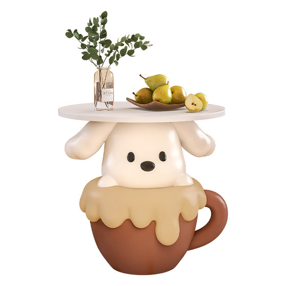 Cute Teacup Dog Animal Side Table Living Room Tea Table Sofa Corner Table Bedroom Children's Room Storage Cabinet Bedside Table Cute Teacup Dog Animal Side Table Living Room Tea Table Sofa Corner Table Bedroom Children's Room Storage Cabinet Bedside Table