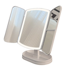 Make -up mirror with lamp student dormitory desktop dressing table mirror charging shell shell LED fill light dressing mirror