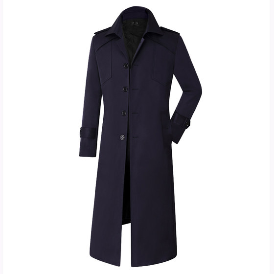 Men Yingjie Display solid color over -the -knee long leisure fashion Korean youth khaki color tunnel trench coat 412
Men Yingjie Display solid color over -the -knee long leisure fashion Korean youth khaki color tunnel trench coat 412
