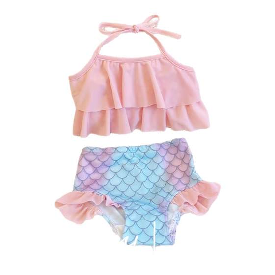 BABY SWIMSUIT European and American Baby Swimsuit Cute Mermaid Sling Neck Swimsuit Girls Bikini Ins
BABY SWIMSUIT European and American Baby Swimsuit Cute Mermaid Sling Neck Swimsuit Girls Bikini Ins