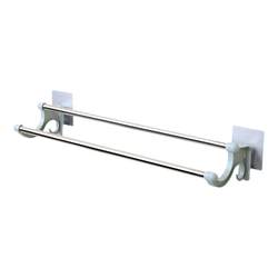 Bathroom towel rack towel bar punch-free bath towel rack stainless steel toilet toilet rack hook