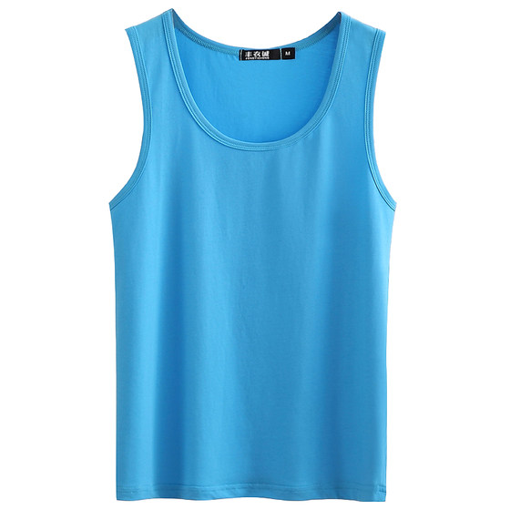 Pure cotton men's tank top, sleeveless t-shirt, men's fitness camisole, sports slim fit, summer bottom, trendy oversized tank top Pure cotton men's tank top, sleeveless t-shirt, men's fitness camisole, sports slim fit, summer bottom, trendy oversized tank top