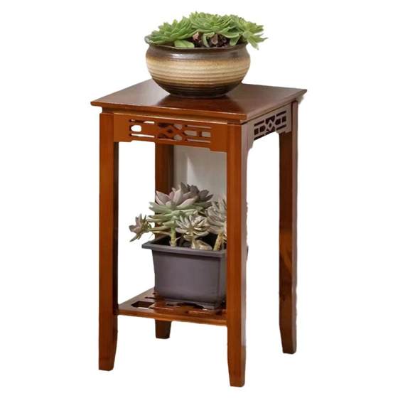 Solid wood small square living room small coffee table sofa side corner of the table table new Chinese small square table square simple flower pot Solid wood small square living room small coffee table sofa side corner of the table table new Chinese small square table square simple flower pot