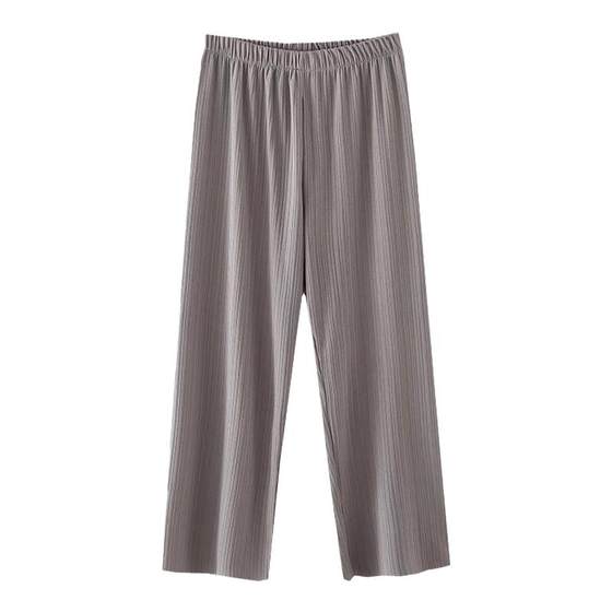 Ice silk straight pants large size women's summer thin high waist wide -leg pants middle -aged elderly mother pretend to be loose casual trousers
Ice silk straight pants large size women's summer thin high waist wide -leg pants middle -aged elderly mother pretend to be loose casual trousers