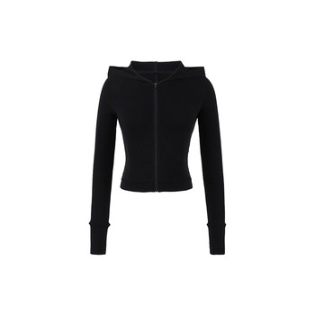 Skk Store lulu paper man American retro thin hooded sweatshirt yoga fitness jacket spring women