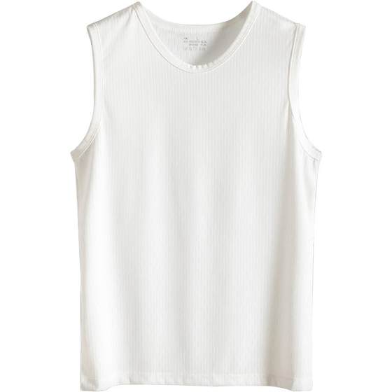 Ice Silk Tank Top for Men's Summer Thin Outwear with Modal Cotton Quick Drying Kam Shoulder Top Sports Men's Sleeveless T-shirt Ice Silk Tank Top for Men's Summer Thin Outwear with Modal Cotton Quick Drying Kam Shoulder Top Sports Men's Sleeveless T-shirt