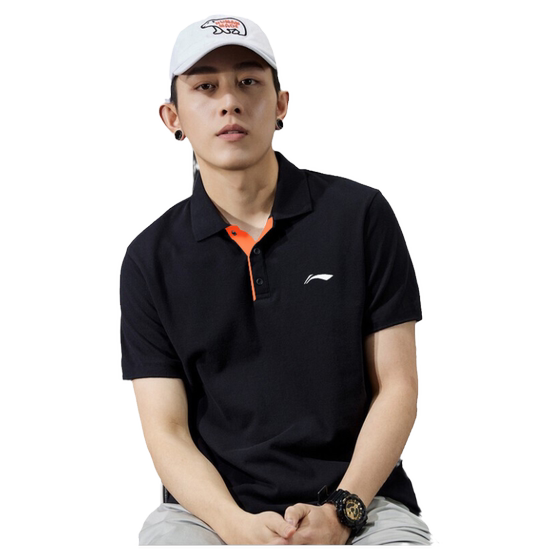 Li Ning POLO shirt men's quick-drying short-sleeved T-shirt summer large size loose quick-drying lapel breathable casual sports top Li Ning POLO shirt men's quick-drying short-sleeved T-shirt summer large size loose quick-drying lapel breathable casual sports top