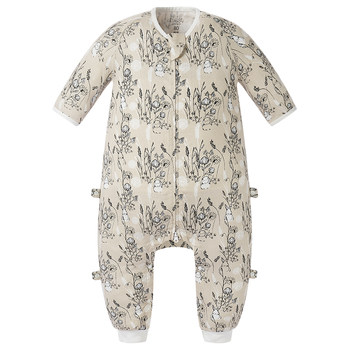 Nest Designs ຖົງນອນເດັກນ້ອຍພາກຮຽນ spring ແລະ summer ໄມ້ໄຜ່ຝ້າຍ double-layer gauze baby split-leg ຖົງນອນເດັກນ້ອຍ anti-kicking quilt