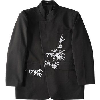 PINLI 2024 ພາກຮຽນ spring ຜະລິດຕະພັນໃຫມ່ tunic ຈີນຊຸດຢືນຄໍ embroidered suit ໃຫມ່ຈີນຊຸດບາດເຈັບແລະ jacket ຜູ້ຊາຍ