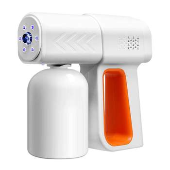 ປືນສີດຂ້າເຊື້ອພະຍາດ hypochlorous acid atomizer alcohol spray gun nano blue light electric house sprayer disinfection gun