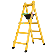 Upgraded thickened walking ladder herringbone ladder decoration staircase household carbon steel engineering ladder ceiling woodworking walking ladder