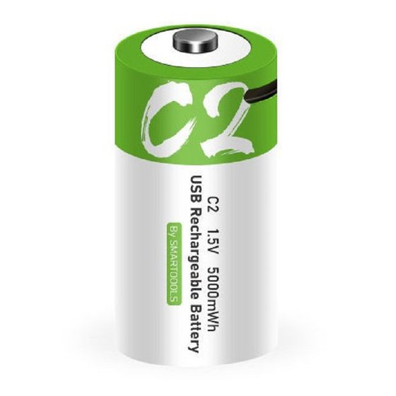 USB rechargeable battery No. 2 lithium battery C2 1.5V replacement dry battery universal toy radio battery
USB rechargeable battery No. 2 lithium battery C2 1.5V replacement dry battery universal toy radio battery