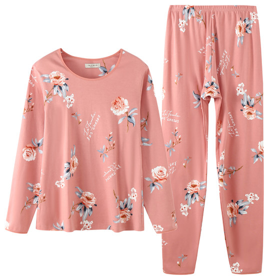Yidalai women's middle-aged and elderly plus fat plus plus plus size pure cotton thermal underwear set, autumn clothes, autumn pants, shirt, cotton sweater Yidalai women's middle-aged and elderly plus fat plus plus plus size pure cotton thermal underwear set, autumn clothes, autumn pants, shirt, cotton sweater