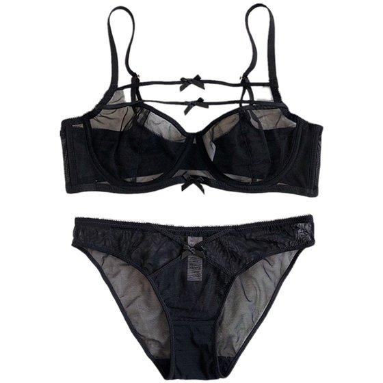 French sexy mesh transparent soft steel ring ultra -thin bow tie underwear jacket seductive hot text bra
French sexy mesh transparent soft steel ring ultra -thin bow tie underwear jacket seductive hot text bra