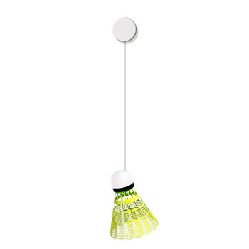 Badminton single training device line rebound ອັດ​ຕະ​ໂນ​ມັດ​ສໍາ​ລັບ​ຄົນ​ຫນຶ່ງ​ໃນ​ການ​ຫຼິ້ນ indoor ຂອງ​ເດັກ​ນ້ອຍ​ການ​ຝຶກ​ອົບ​ຮົມ​ເຄື່ອງ​ປັ້ນ​ດິນ​ເຜົາ suction cup spin