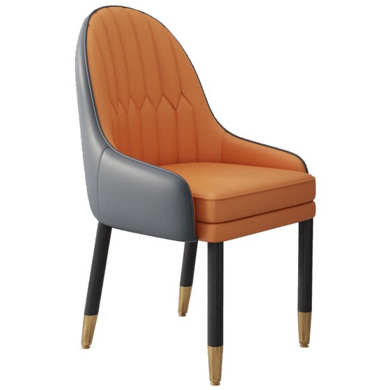 Light luxury dining chair household solid wood Nordic modern high -end leaning chair dining table chairs Mahjong chair leather stool Light luxury dining chair household solid wood Nordic modern high -end leaning chair dining table chairs Mahjong chair leather stool
