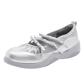 ແບບດຽວກັນຂອງ Dong Jie True Beauty Galaxy Ballet 2024 Spring Leather Sports Shoes Mary Jane Ballet Women's 22329AQ4