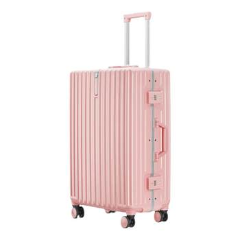 ກ່ອງກອບອາລູມິນຽມ suitcase students trolley case 24-inch women suitcase 20-inch boarding suitcase password box small and fresh