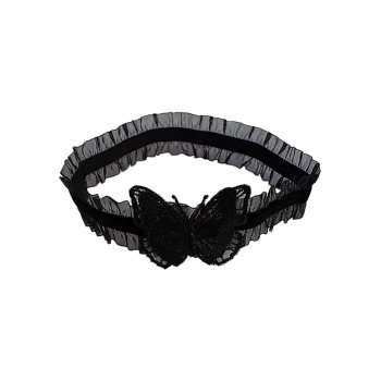 Sexy lace bow thigh ວົງຮອບສາຍແຂນຂາ lace ສີດໍາ elastic garter ຂາອອກແບບແມ່ຍິງແບບຍີ່ປຸ່ນ