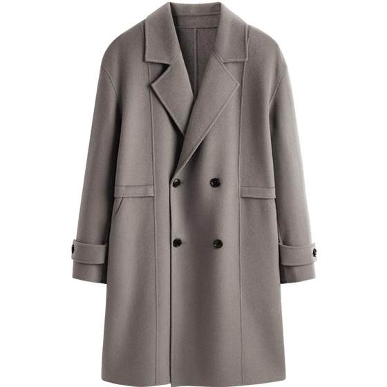 Peacebird men's clothing winter woolen coat woolen wool mid -length double buckle double -sided, warm jacket
Peacebird men's clothing winter woolen coat woolen wool mid -length double buckle double -sided, warm jacket