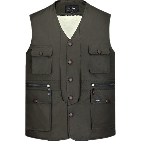 Middle-aged and elderly winter down cotton vest men with velvet thickened grandfather wears a vest inside and outside wearing a vest vest elderly warm jacket
Middle-aged and elderly winter down cotton vest men with velvet thickened grandfather wears a vest inside and outside wearing a vest vest elderly warm jacket