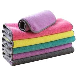 Kitchen rags, non-stick, oil-free, easy-to-clean scouring pads, household table wiping towels, not easy to shed lint, water-absorbent dishwashing cloths