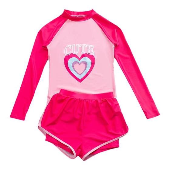 Children's swimsuit girl middle children's long -sleeved sunscreen 2023 new youth sports conservative girl swimsuit Children's swimsuit girl middle children's long -sleeved sunscreen 2023 new youth sports conservative girl swimsuit
